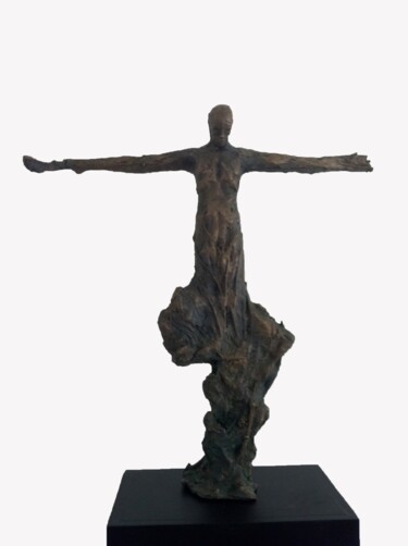 Escultura titulada "Root OF A Nation" por Emmanuel Okoro, Obra de arte original, Bronce