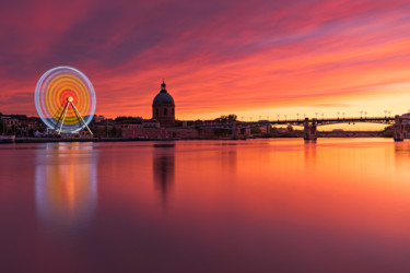 Photographie intitulée "Toulouse on fire." par Emmanuel Raussin, Œuvre d'art originale, Photographie numérique