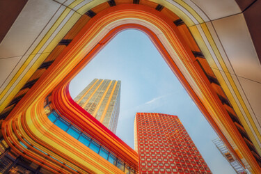 Photographie intitulée "Colored city." par Emmanuel Raussin, Œuvre d'art originale, Photographie numérique