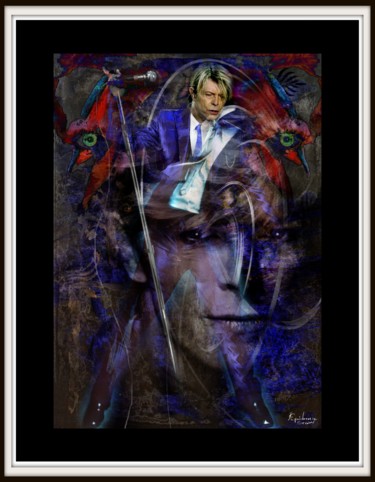 Digital Arts με τίτλο "David Bowie" από Epidermic Session, Αυθεντικά έργα τέχνης, Ψηφιακή ζωγραφική