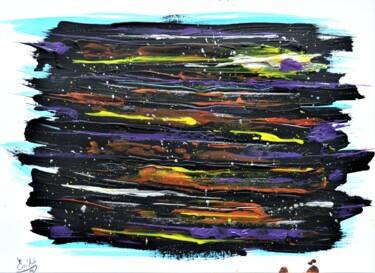 Peinture intitulée "Quand l'Espace s'Ex…" par Em'Art, Œuvre d'art originale, Acrylique