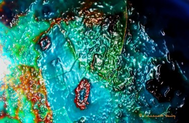 Arts numériques intitulée "Bleu de Terre - Blu…" par Em'Art, Œuvre d'art originale, Photo montage