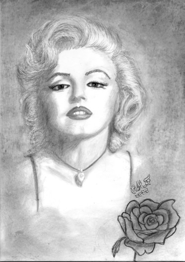 Drawing titled "Sexy girl" by Emmanuelle Menny Fleuridas, Original Artwork, Graphite