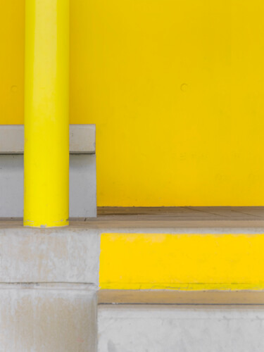 Photography titled "yellow wall ( editi…" by Emmanuel Passeleu, Original Artwork, Digital Photography