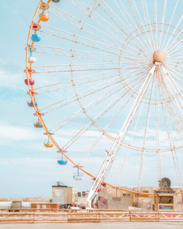 Photographie intitulée "Grande roue Barcares" par Emmanuel Passeleu, Œuvre d'art originale, Photographie numérique