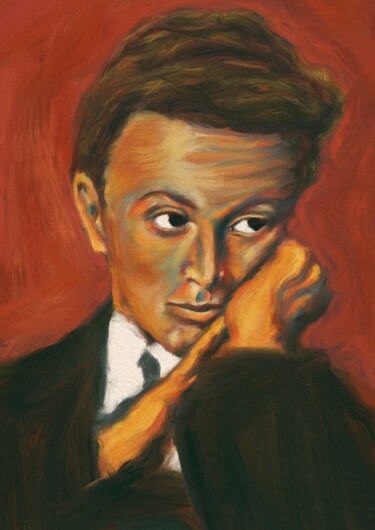 数字艺术 标题为“Egon Schiele portra…” 由Empty St, 原创艺术品, 数字油画