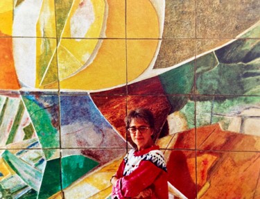 Scultura intitolato "Wandgestaltung im V…" da Emy Ferjanc, Opera d'arte originale, Mosaico