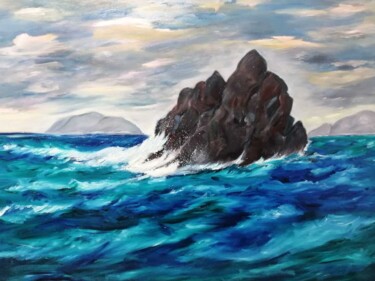 Pintura intitulada "Azote marino" por Encarnita Martin, Obras de arte originais, Óleo