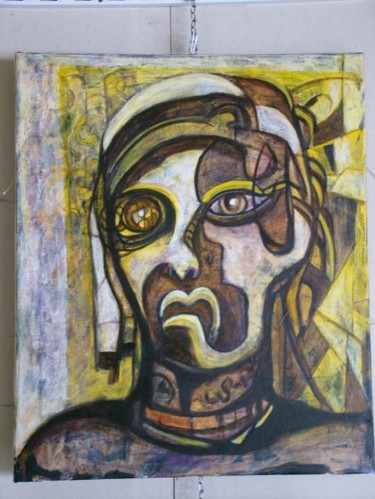 Painting titled "folie suave" by Dominique Dumont, Original Artwork, Oil