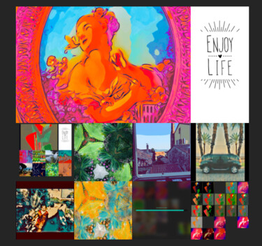 Arts numériques intitulée "Enjoy3" par Enjoylife Project*, Œuvre d'art originale