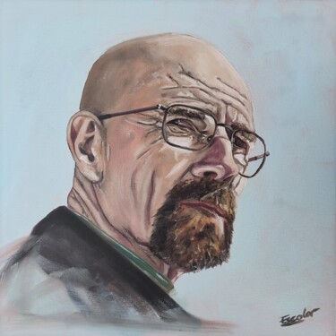 Malerei mit dem Titel "Walter White - Heis…" von Enrique Escolar Hernández, Original-Kunstwerk, Öl