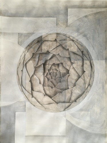 Drawing titled "Behind the artichok…" by Enrique Etievan, Original Artwork, Graphite