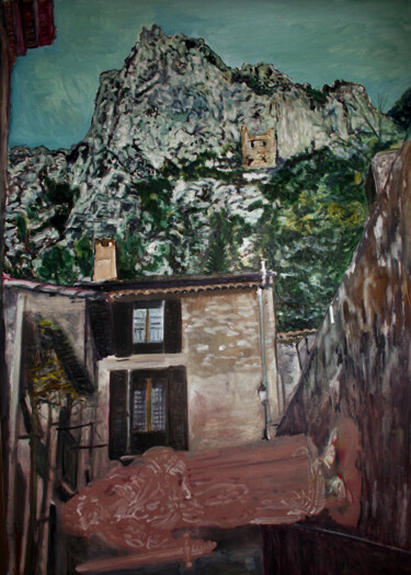 Digital Arts titled "St. Guilhem le dése…" by José Sales Albella, Original Artwork, Digital Painting