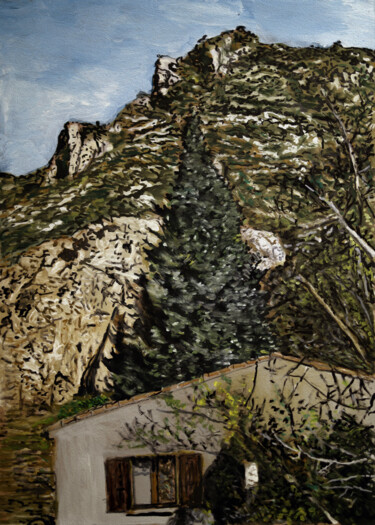 Digitale Kunst mit dem Titel "St. Guilhem le dése…" von José Sales Albella, Original-Kunstwerk, Digitale Malerei