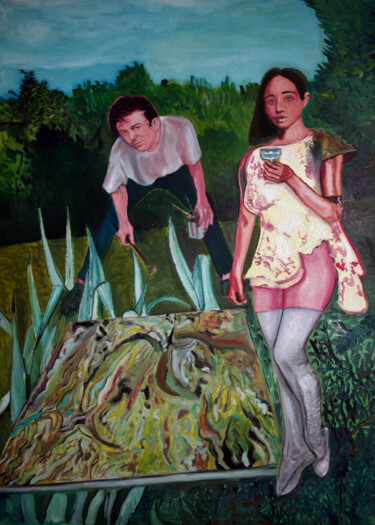 Digitale Kunst mit dem Titel "Amour 12" von José Sales Albella, Original-Kunstwerk, Digitale Malerei