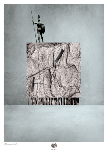 Digitale Kunst mit dem Titel "Monumento 6.0" von Enzo Ceglie, Original-Kunstwerk, 2D digitale Arbeit
