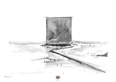 Рисунок под названием "Archetipo 3.1" - Enzo Ceglie, Подлинное произведение искусства, Акварель