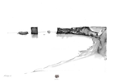 Рисунок под названием "Archetipo 3.7" - Enzo Ceglie, Подлинное произведение искусства, Акварель