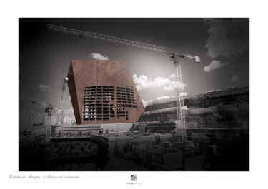 Arte digitale intitolato "Il palazzo del volo…" da Enzo Ceglie, Opera d'arte originale, Collage digitale