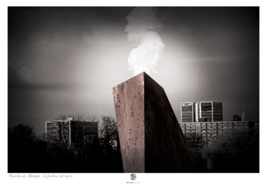 Digitale Kunst mit dem Titel "La fabbrica del vap…" von Enzo Ceglie, Original-Kunstwerk, Digitale Collage