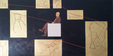 Pittura intitolato "il-viaggiatore-dell…" da Enzo Ceglie, Opera d'arte originale, Olio