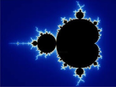 Digitale Kunst mit dem Titel "Mandelbrot" von Equal Page, Original-Kunstwerk, KI-generiertes Bild