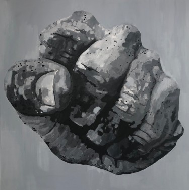 Peinture intitulée "Fight" par Erdna Andre, Œuvre d'art originale, Acrylique