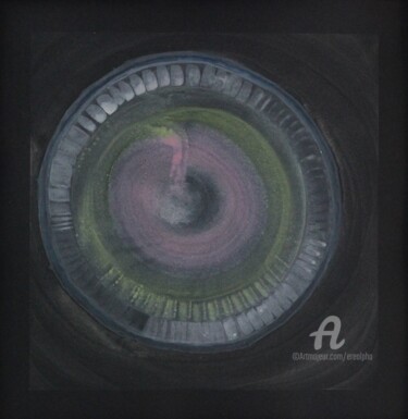 Peinture intitulée "Quelquechose de cel…" par Erealpha, Œuvre d'art originale, Acrylique