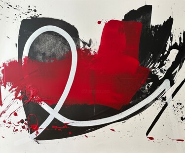 Peinture intitulée "Katana no.51" par Eren Ögüt, Œuvre d'art originale, Acrylique