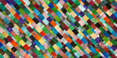Pittura intitolato "Multicolor patterns" da Mimi Eres, Opera d'arte originale, Acrilico