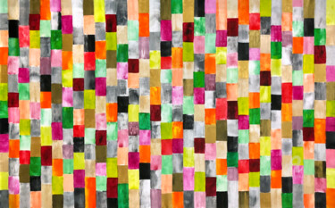 Картина под названием "Patterns  n. 22/38" - Mimi Eres, Подлинное произведение искусства, Акрил