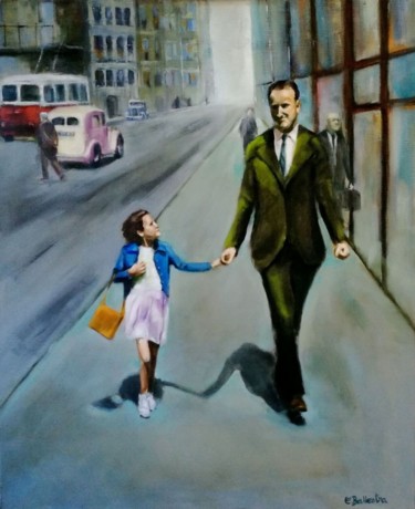 Peinture intitulée "Mon père" par Eric Ballestra, Œuvre d'art originale, Huile
