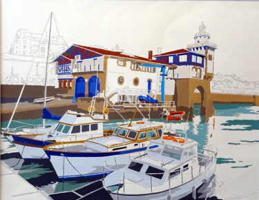 Painting titled "Getxo" by Eric Bourdon, Original Artwork, Acrylic