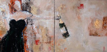 Pittura intitolato "Champagne" da Eric Bourse, Opera d'arte originale