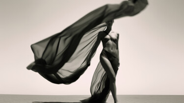 Fotografie mit dem Titel "#4 - Free As A Veil" von Eric Lespinasse, Original-Kunstwerk, Digitale Fotografie Auf Aluminium mo…