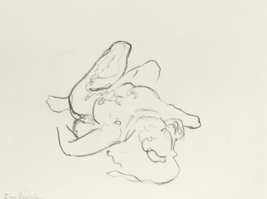 Drawing titled "étude au fusain" by Eric Régimbeau, Original Artwork, Charcoal