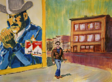 绘画 标题为“Macadam Cowboy” 由Eric Stephan, 原创艺术品, 丙烯