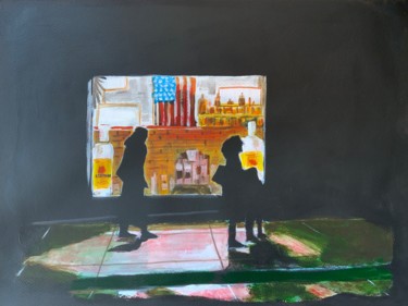 Pittura intitolato "Liquid store" da Eric Stephan, Opera d'arte originale, Acrilico