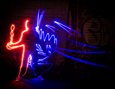 Photography titled "light painting (7)" by Erick Philippe (eikioo), Original Artwork, Light Painting