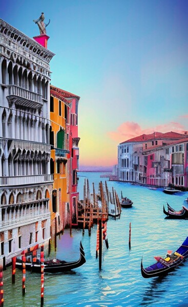 Цифровое искусство под названием "Venise (829)" - Erick Philippe (eikioo), Подлинное произведение искусства, Изображение, сг…