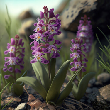 제목이 "orchidées (41)"인 디지털 아트 Erick Philippe (eikioo)로, 원작, AI 생성 이미지