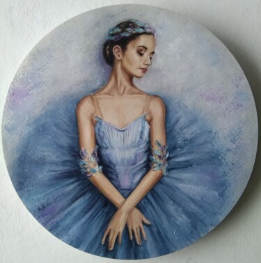 Peinture intitulée "Ballerina portrait" par Olesya Ermolaeva, Œuvre d'art originale, Huile