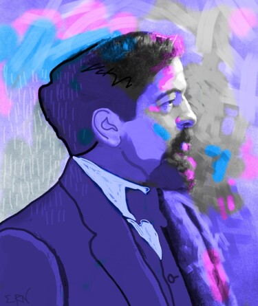 Digitale Kunst mit dem Titel "Debussy" von Ernesto Rivera Novoa, Original-Kunstwerk, Digitale Malerei