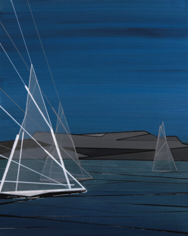 Peinture intitulée "Ahoy" par Ernst Kruijff, Œuvre d'art originale, Acrylique