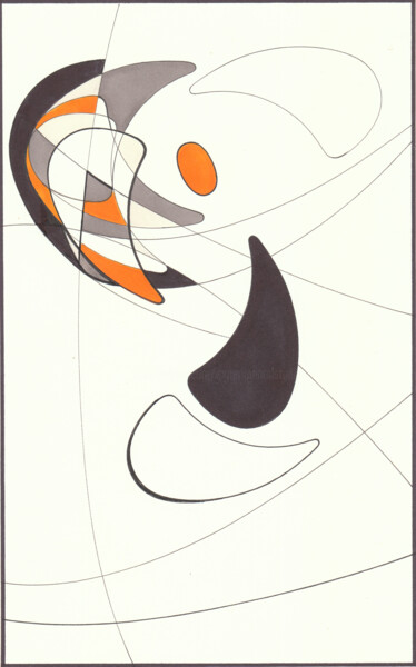 Desenho intitulada "Flux" por Ernst Kruijff, Obras de arte originais, Marcador