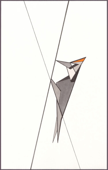 제목이 "Woodpecker"인 미술작품 Ernst Kruijff로, 원작, 마커