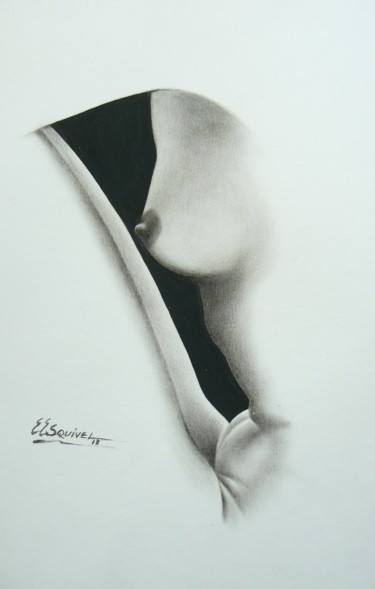 Σχέδιο με τίτλο "perfil de mujer" από Erwin Esquivel C, Αυθεντικά έργα τέχνης, Μελάνι