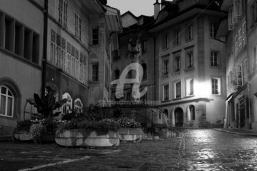 Fotografia intitolato "Old street in the n…" da Erwin Bruegger, Opera d'arte originale, Fotografia digitale