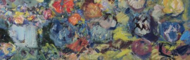 Pintura intitulada "Kwiaty" por Eryk Maler, Obras de arte originais, Óleo