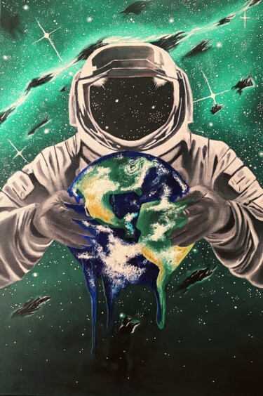 Pintura titulada "End of the World" por Esen Susuz Terzi, Obra de arte original, Oleo